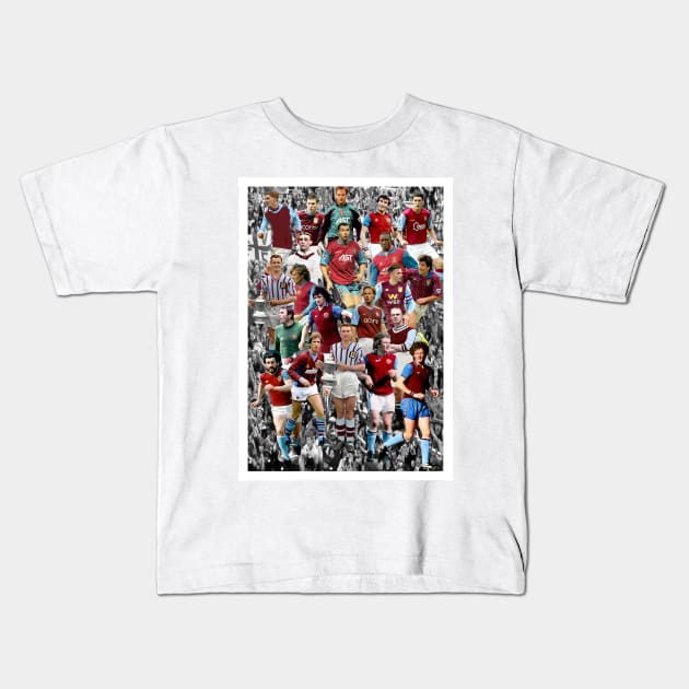 Aston Villa Heroes Legends Kids T-Shirt by madein1874